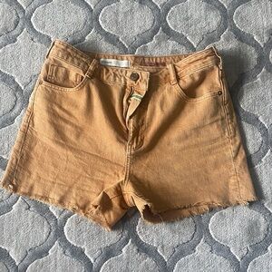 Pilcro Women's Tan Denim Shorts